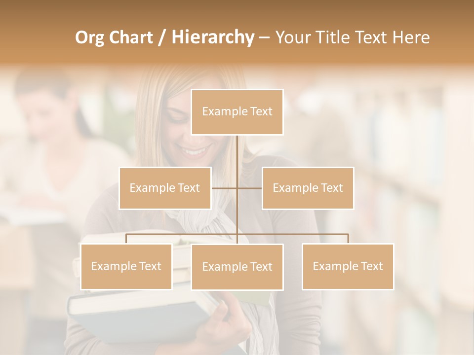 Teenager People Library PowerPoint Template