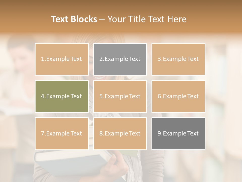 Teenager People Library PowerPoint Template