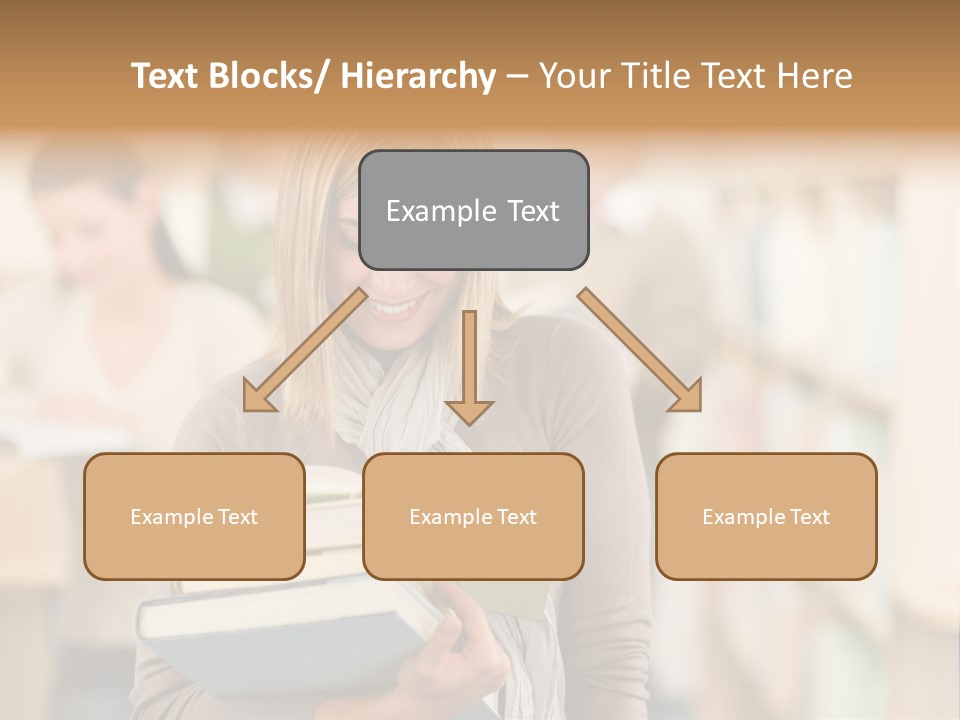 Teenager People Library PowerPoint Template