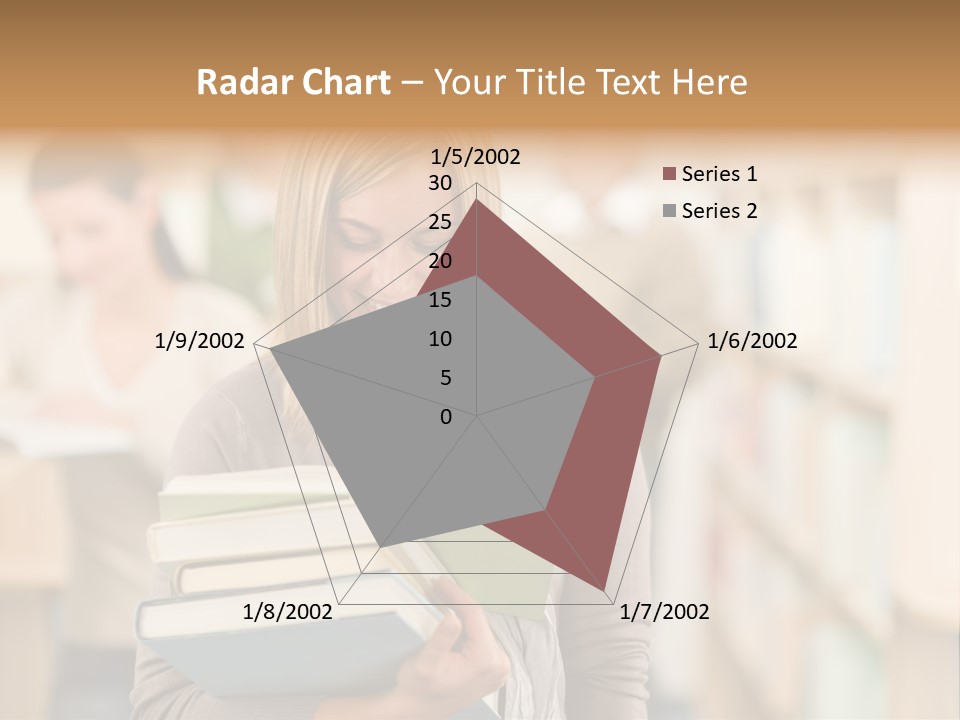 Teenager People Library PowerPoint Template