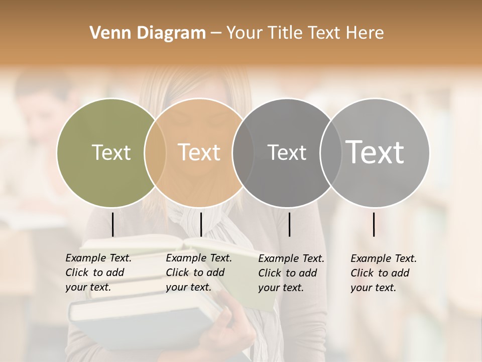 Teenager People Library PowerPoint Template