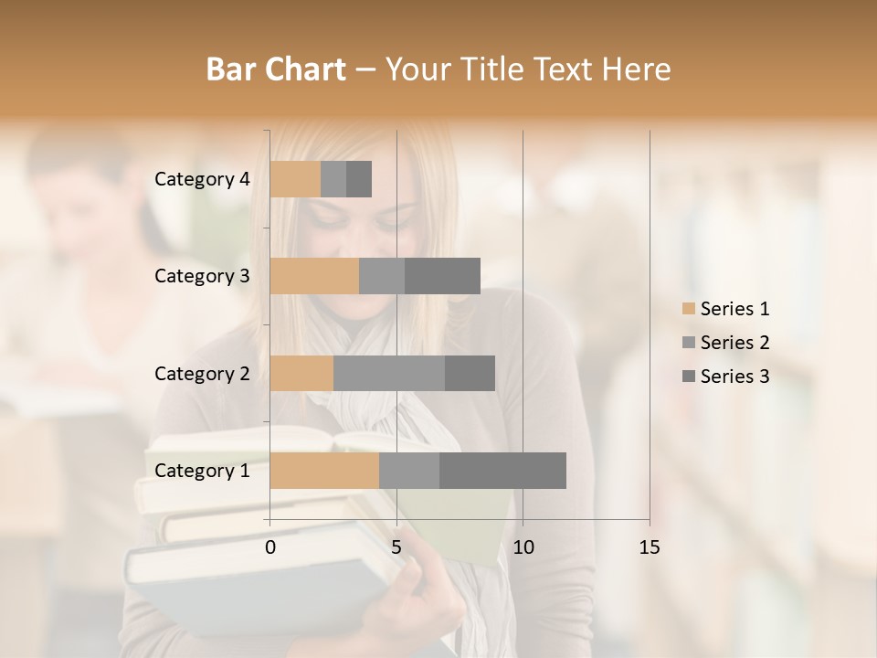 Teenager People Library PowerPoint Template