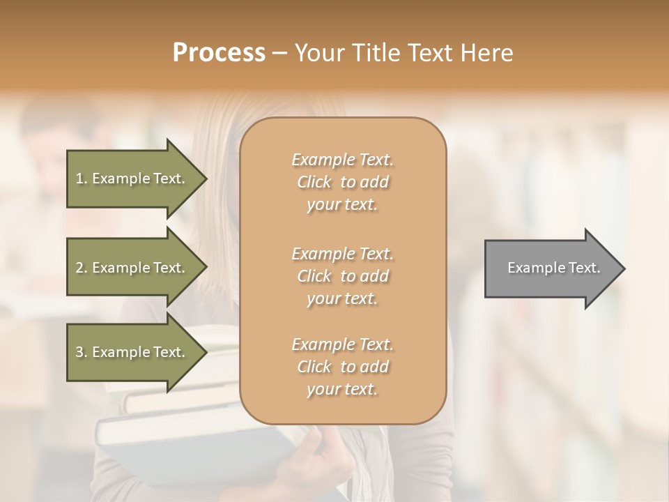 Teenager People Library PowerPoint Template