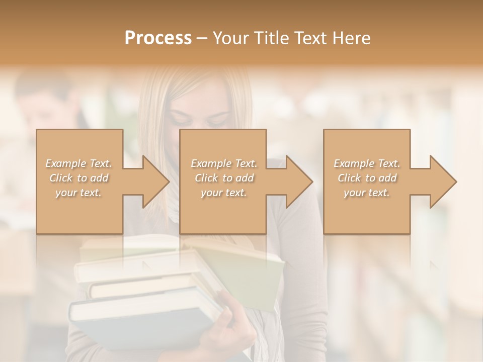 Teenager People Library PowerPoint Template