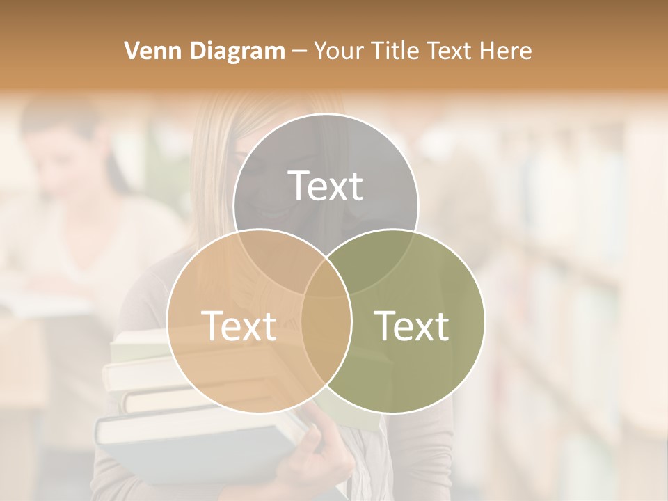 Teenager People Library PowerPoint Template