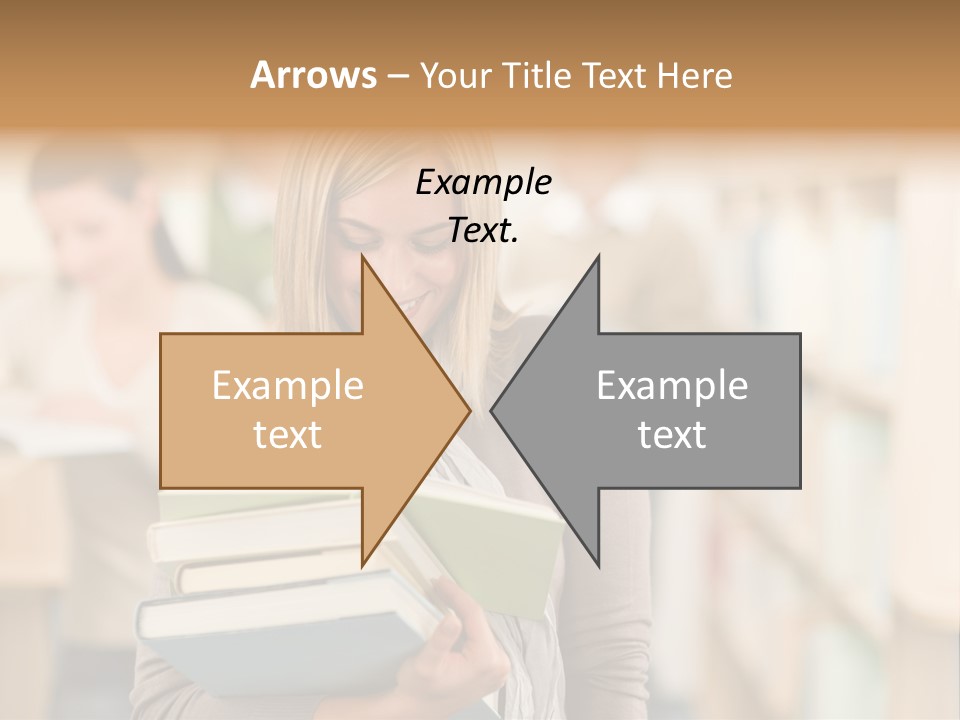 Teenager People Library PowerPoint Template