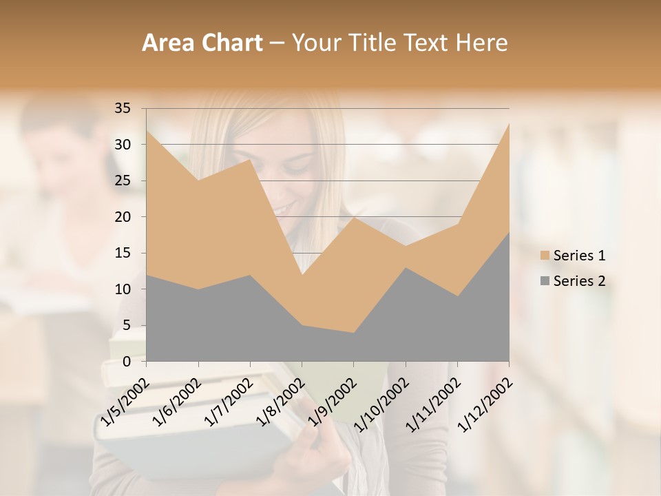 Teenager People Library PowerPoint Template