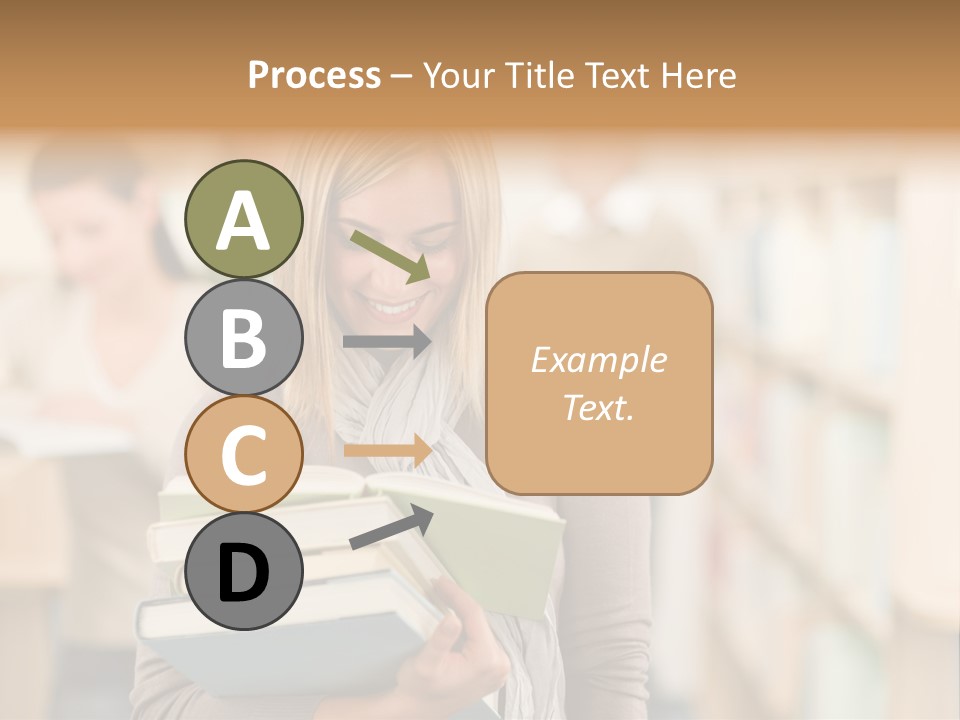 Teenager People Library PowerPoint Template