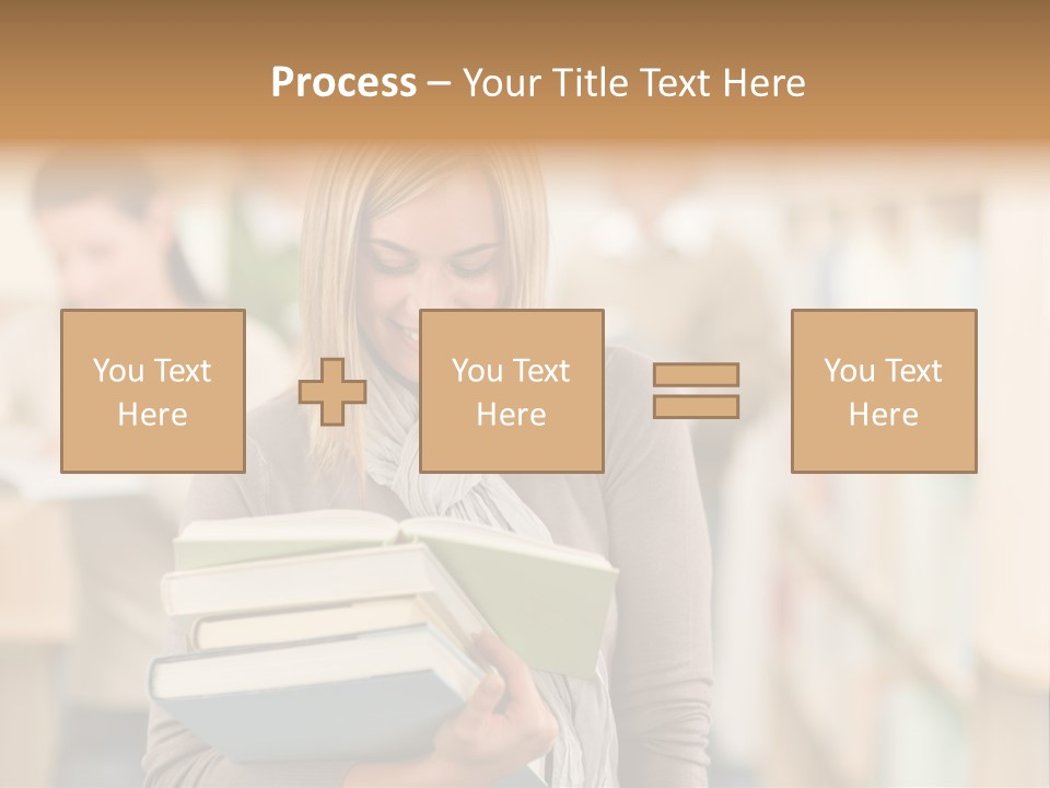 Teenager People Library PowerPoint Template