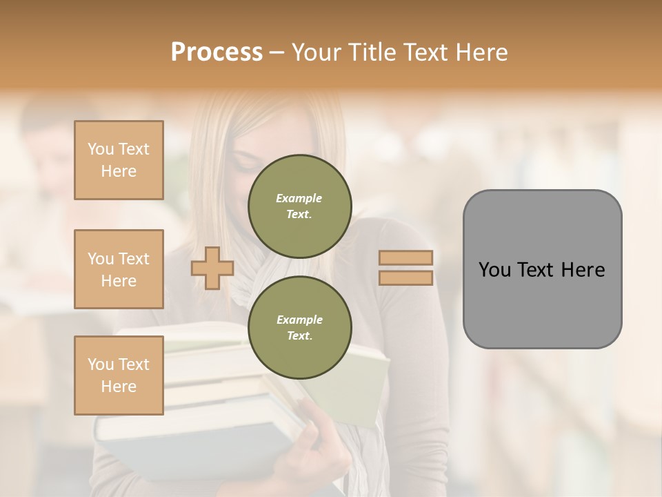 Teenager People Library PowerPoint Template