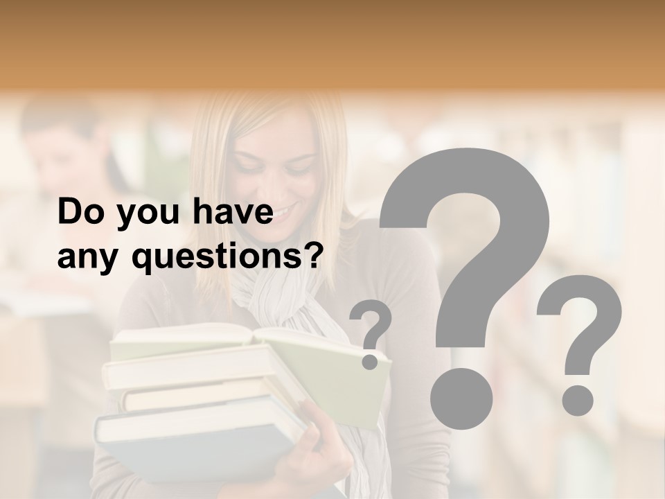 Teenager People Library PowerPoint Template