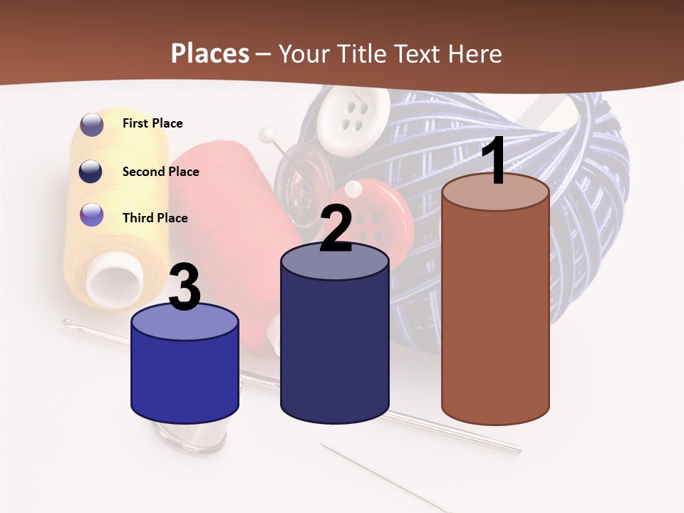 Ball Dressmaking Wool PowerPoint Template