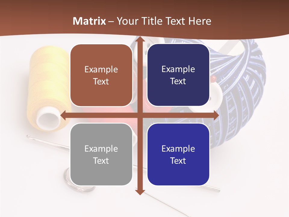 Ball Dressmaking Wool PowerPoint Template