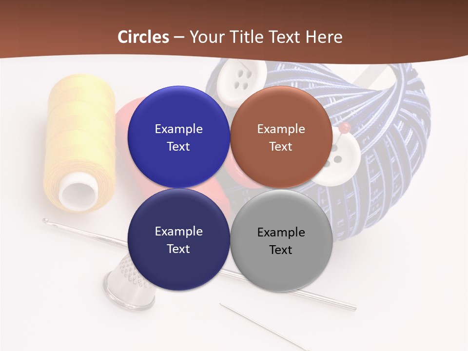 Ball Dressmaking Wool PowerPoint Template