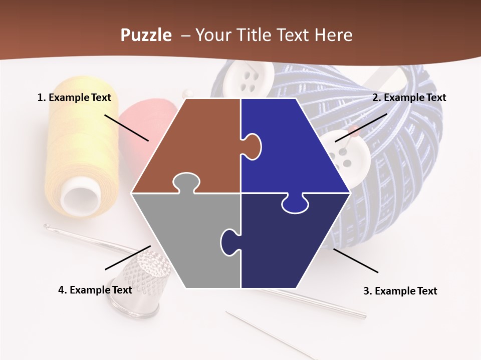 Ball Dressmaking Wool PowerPoint Template