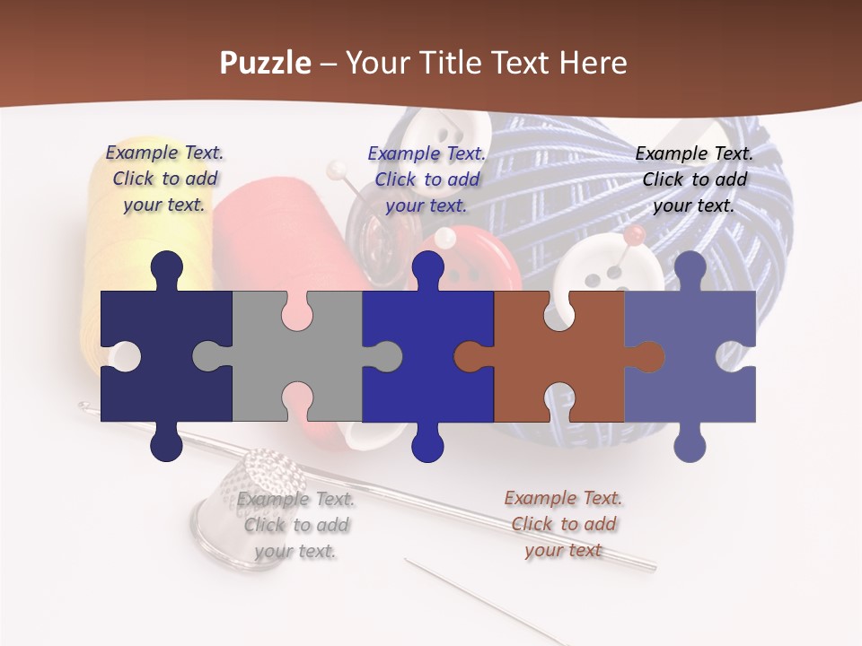 Ball Dressmaking Wool PowerPoint Template