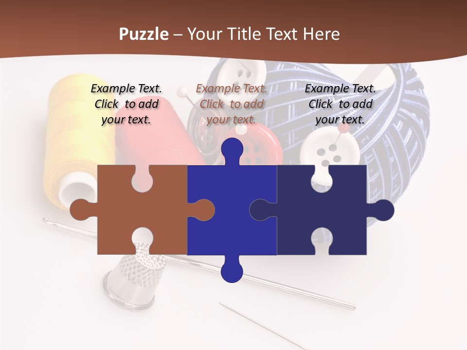 Ball Dressmaking Wool PowerPoint Template