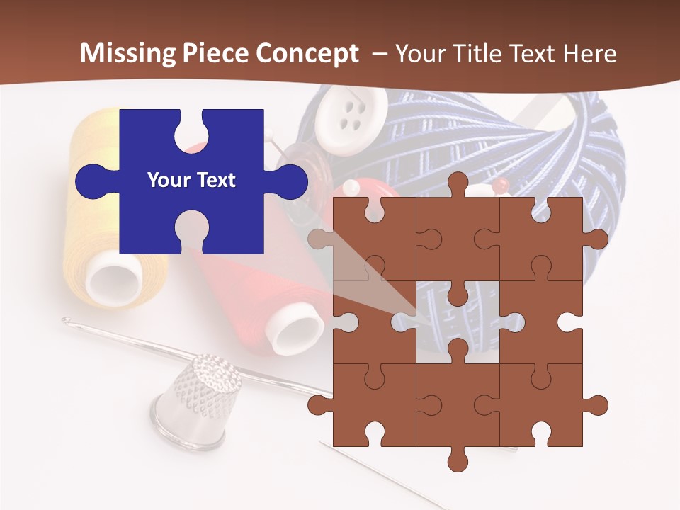 Ball Dressmaking Wool PowerPoint Template