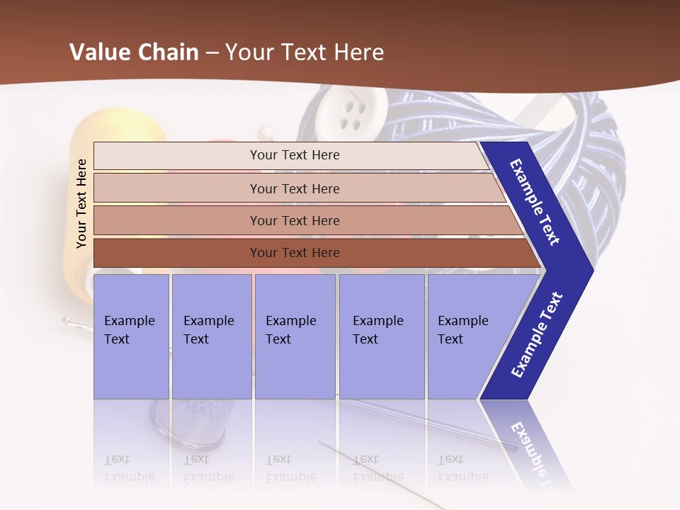 Ball Dressmaking Wool PowerPoint Template