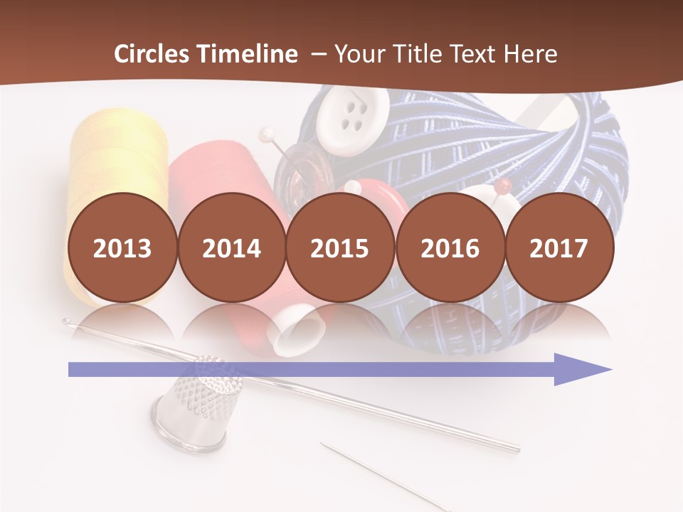 Ball Dressmaking Wool PowerPoint Template