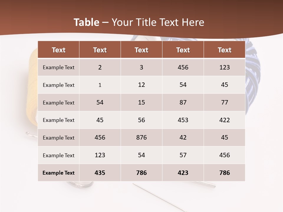 Ball Dressmaking Wool PowerPoint Template