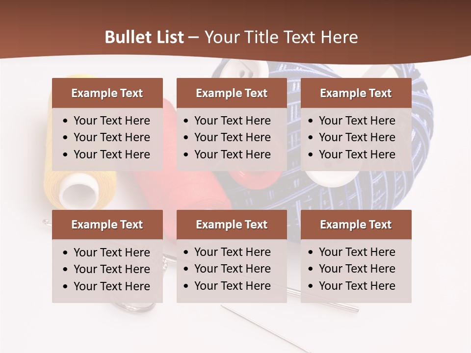 Ball Dressmaking Wool PowerPoint Template