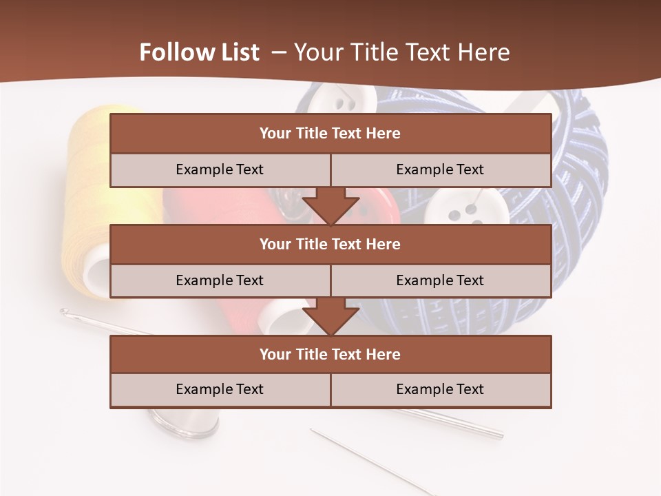 Ball Dressmaking Wool PowerPoint Template