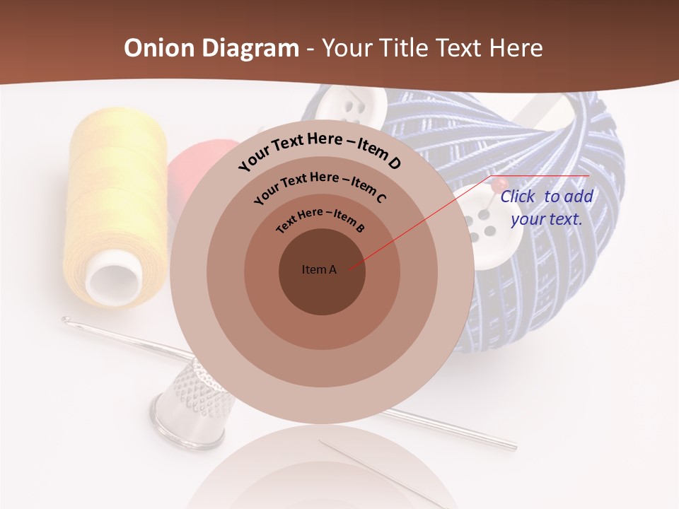 Ball Dressmaking Wool PowerPoint Template