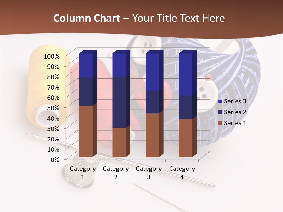 Ball Dressmaking Wool PowerPoint Template
