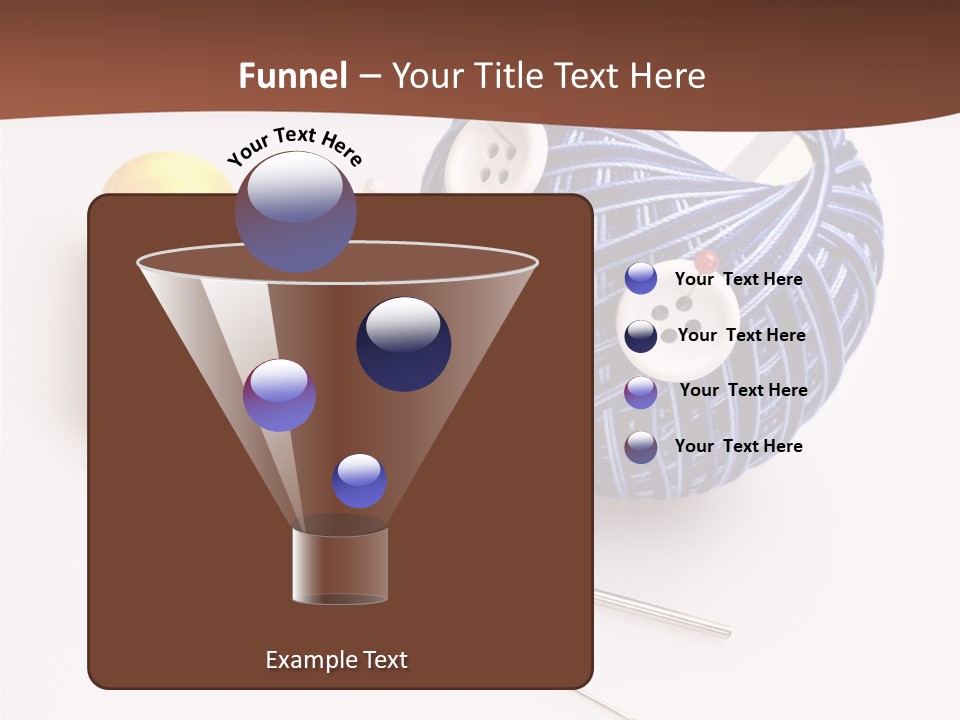 Ball Dressmaking Wool PowerPoint Template