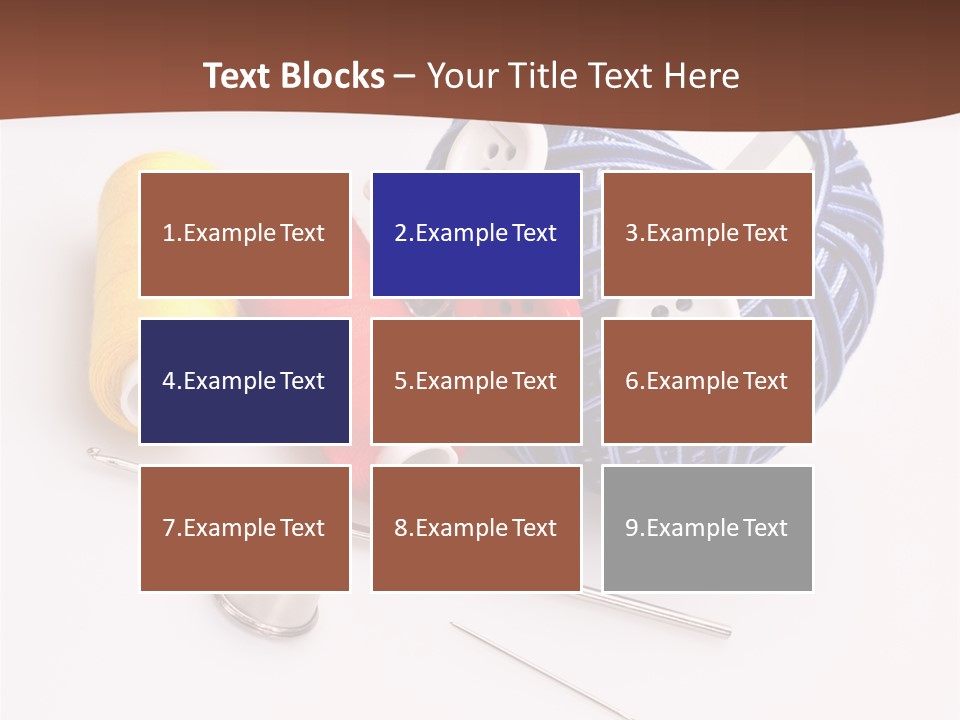 Ball Dressmaking Wool PowerPoint Template