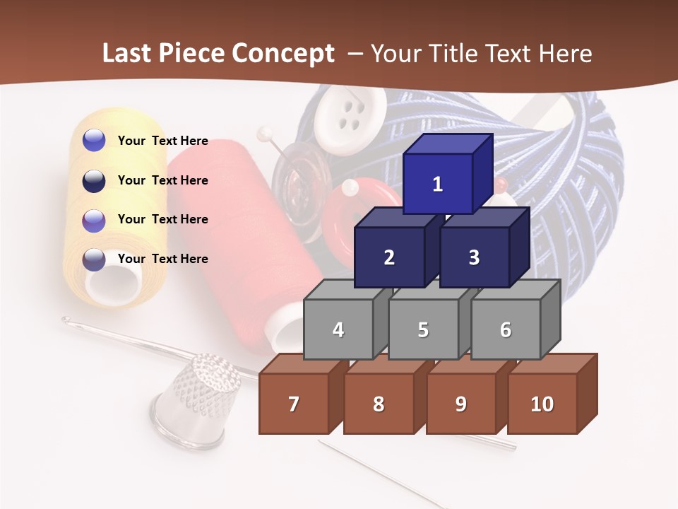 Ball Dressmaking Wool PowerPoint Template