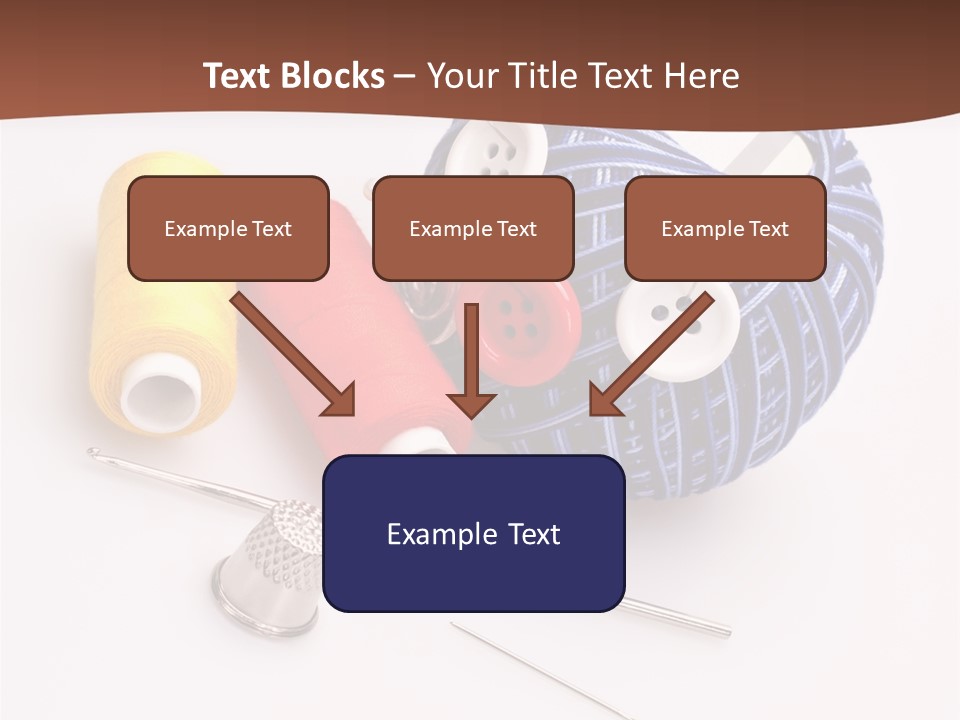 Ball Dressmaking Wool PowerPoint Template