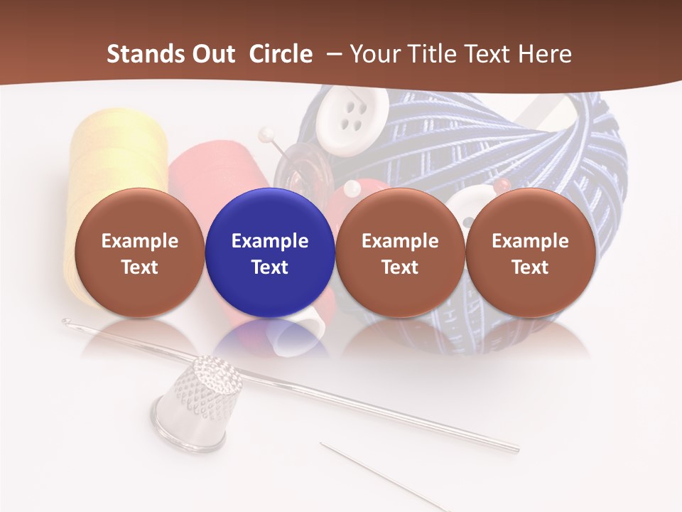 Ball Dressmaking Wool PowerPoint Template