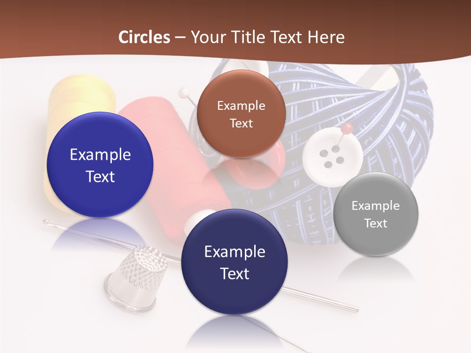 Ball Dressmaking Wool PowerPoint Template