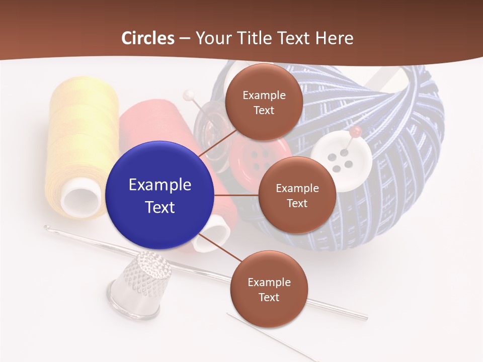 Ball Dressmaking Wool PowerPoint Template