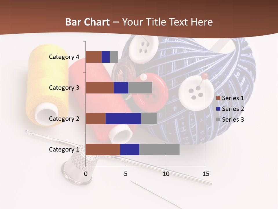 Ball Dressmaking Wool PowerPoint Template