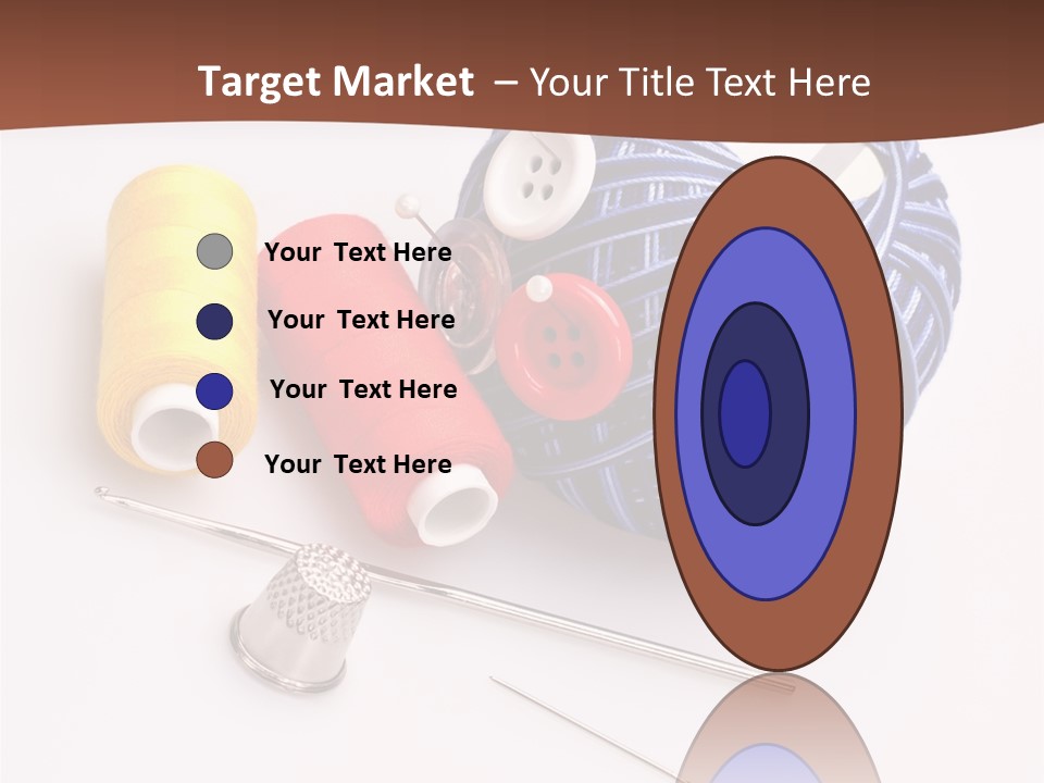 Ball Dressmaking Wool PowerPoint Template