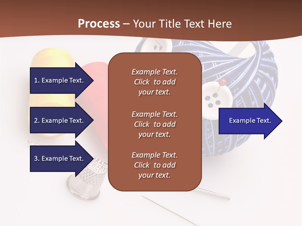 Ball Dressmaking Wool PowerPoint Template