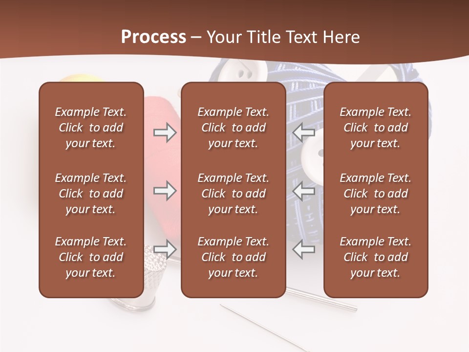 Ball Dressmaking Wool PowerPoint Template