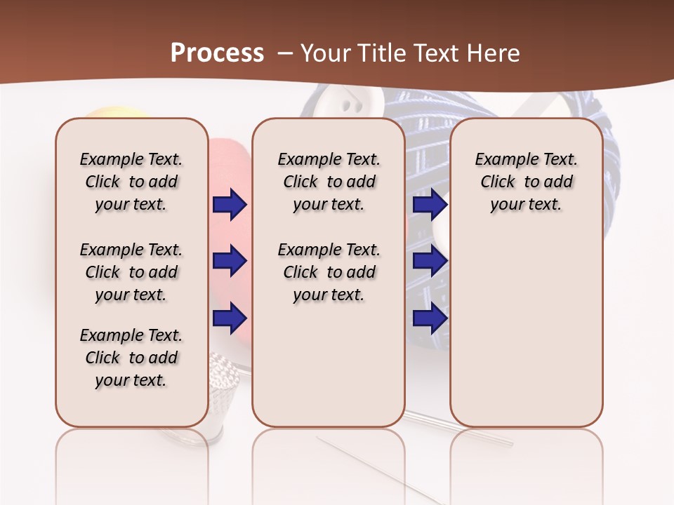 Ball Dressmaking Wool PowerPoint Template