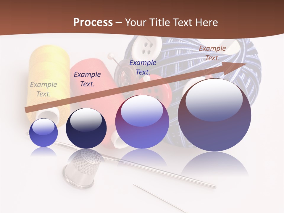 Ball Dressmaking Wool PowerPoint Template
