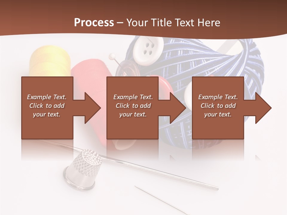 Ball Dressmaking Wool PowerPoint Template