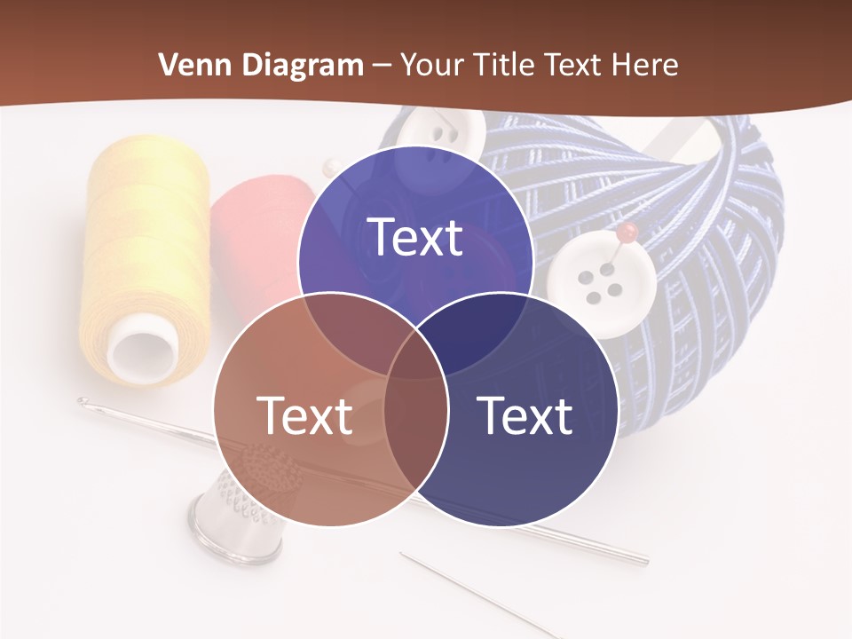 Ball Dressmaking Wool PowerPoint Template