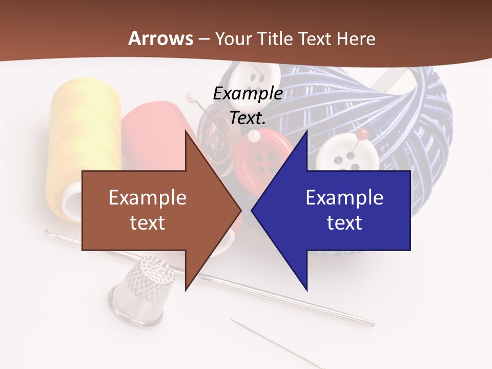 Ball Dressmaking Wool PowerPoint Template