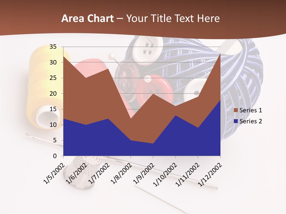 Ball Dressmaking Wool PowerPoint Template