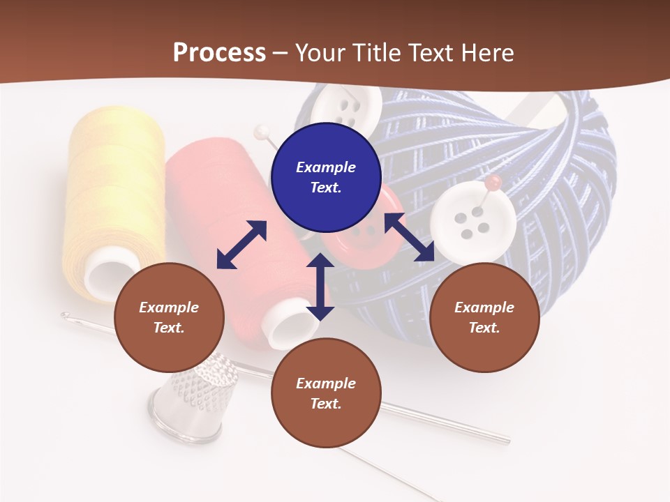 Ball Dressmaking Wool PowerPoint Template