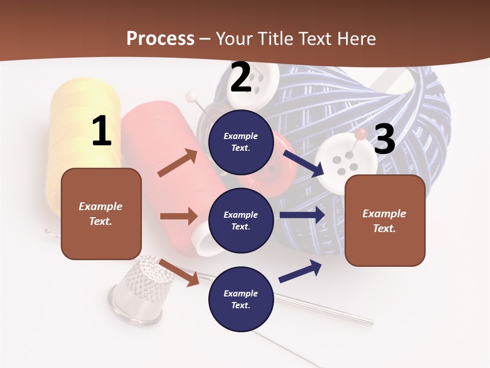 Ball Dressmaking Wool PowerPoint Template