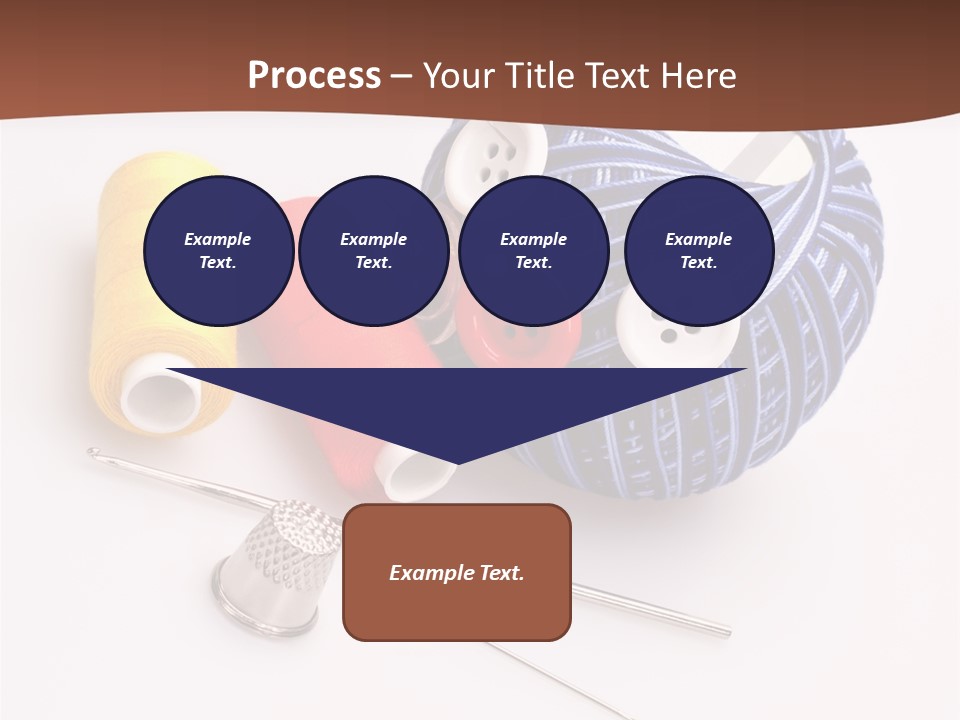 Ball Dressmaking Wool PowerPoint Template