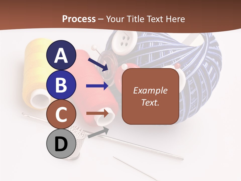Ball Dressmaking Wool PowerPoint Template